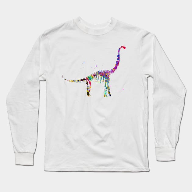 Brachiosaurus Long Sleeve T-Shirt by erzebeth